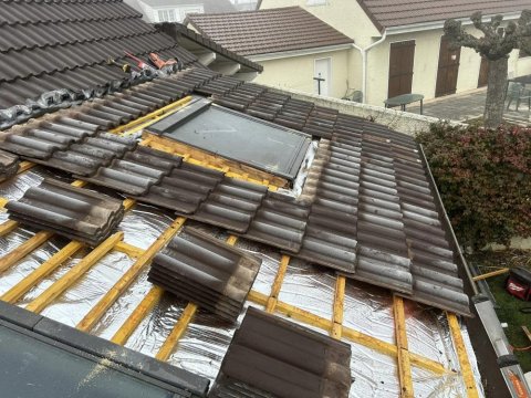 Chantier de mise à niveau thermique à Vaulx-Milieu
